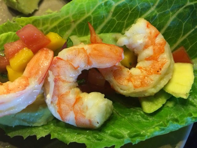 Recipe: Shrimp “Tacos” with Mango Pico de Gallo