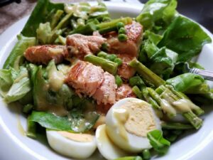 Read more about the article Salmon & Spring Veggies Salad
