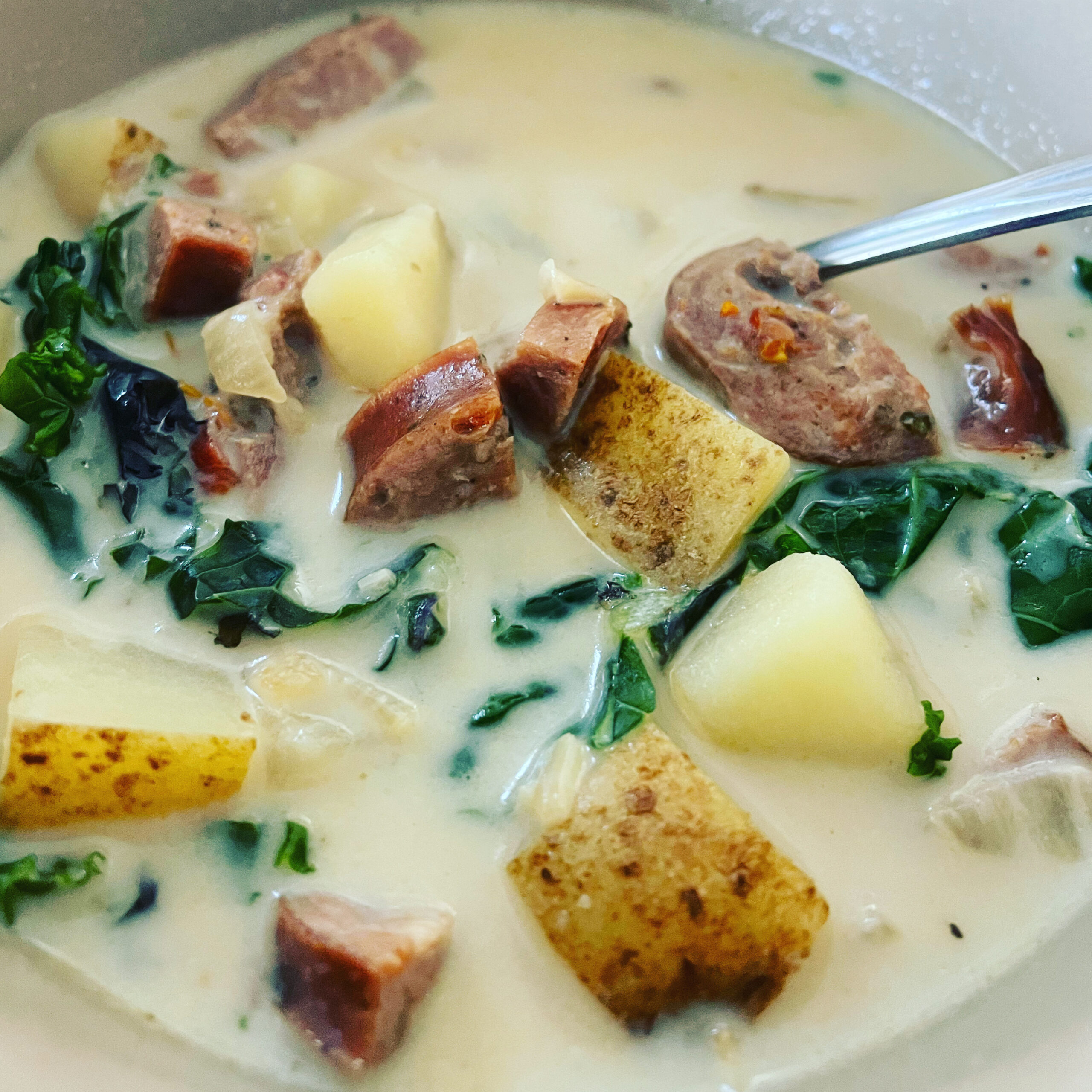 You are currently viewing Recipe: Sausage, Kale & Potato Soup
